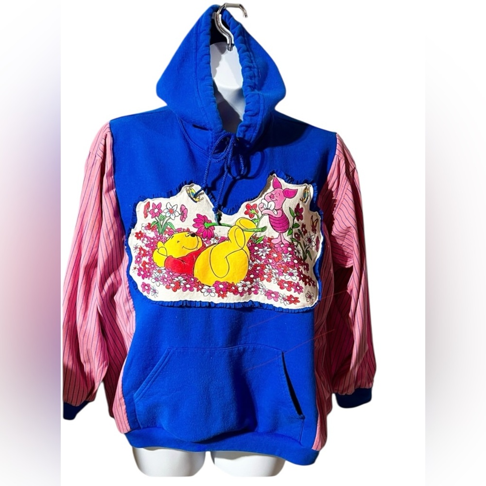 Winnie The Pooh Upcycled Womens Hoodie......One Size Fits Most (S-XL) Oversized,